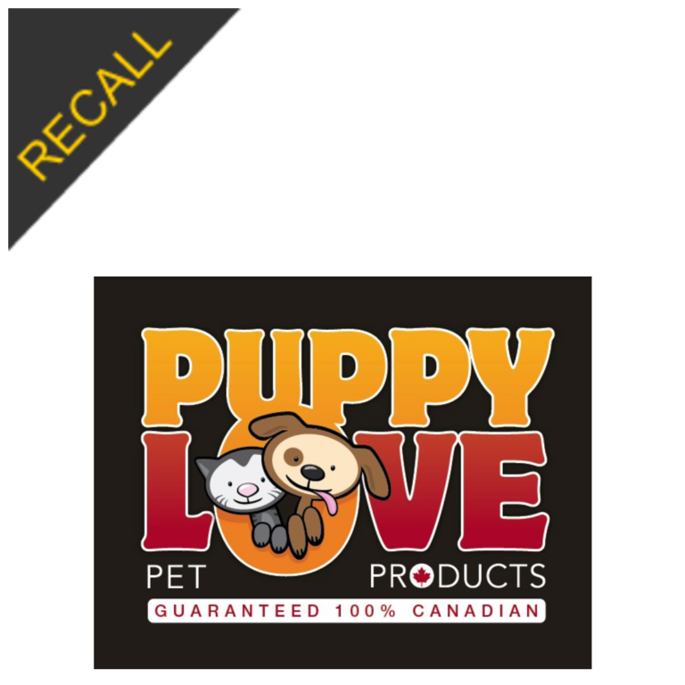 Puppy Love Pet Products Dog Treat Recall