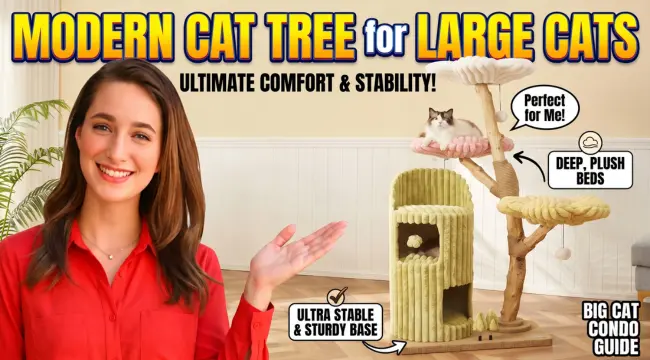 Modern Cat Tree For Large Cats: Vet Review