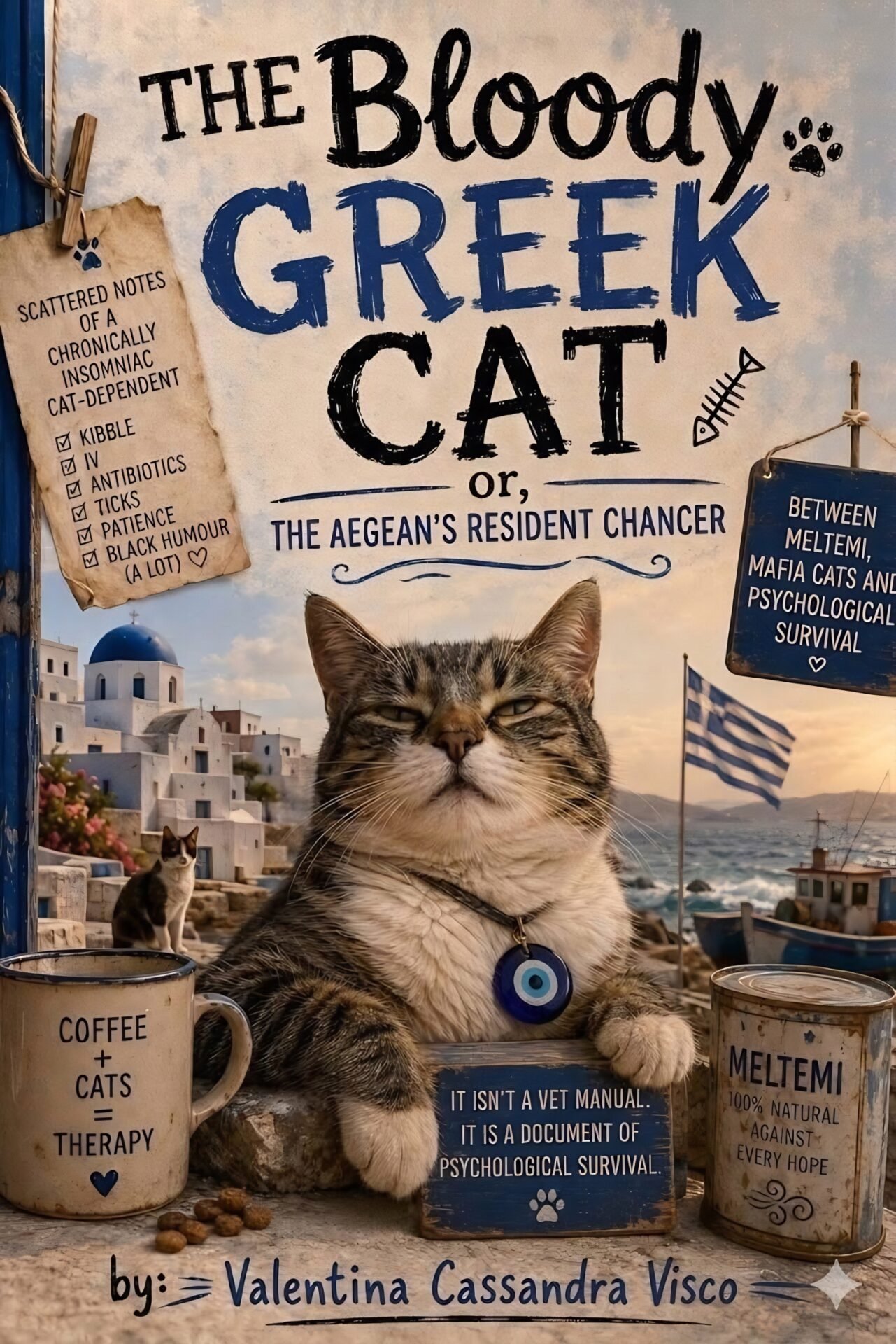Book spotlight: The Bloody Greek Cat — a funny memoir about living in Greece with 35 rescue cats