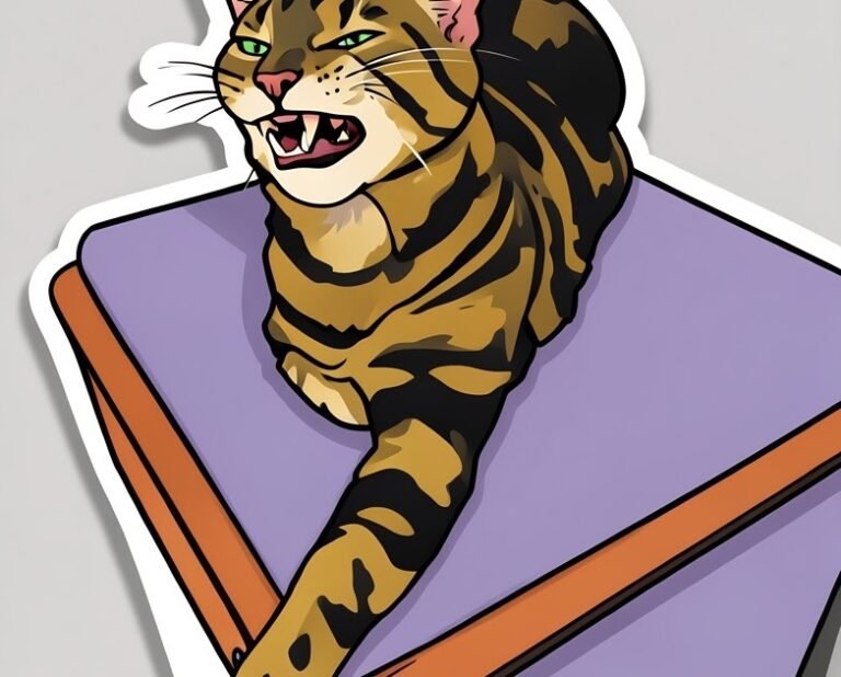 Athena Cat Goddess Wise Kitty: Fangs Caturday Art