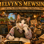 **SERIES TWO** Melvyn’s Mewsings ~ Episode 1 ~ Life in The BBHQ Library ~ One Shelf at a Time! **PLUS** Friday Fill-ins Blog Hop