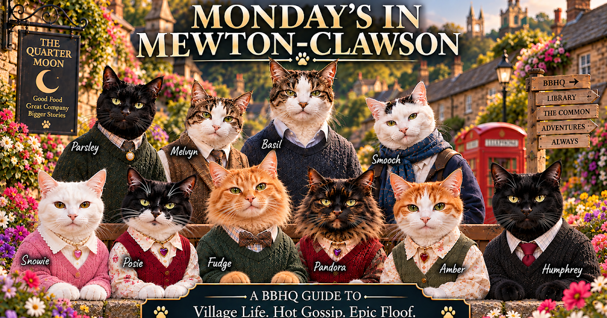 **BRAND NEW SERIES** MONDAY’S IN MEWTON-CLAWSON ~ EPISODE 4 ~ MEET THE LOCALS ~ MORE GOSSIP FROM THE QUARTER MOON PUBLIC HOUSE WITH THRIFTEE MANX